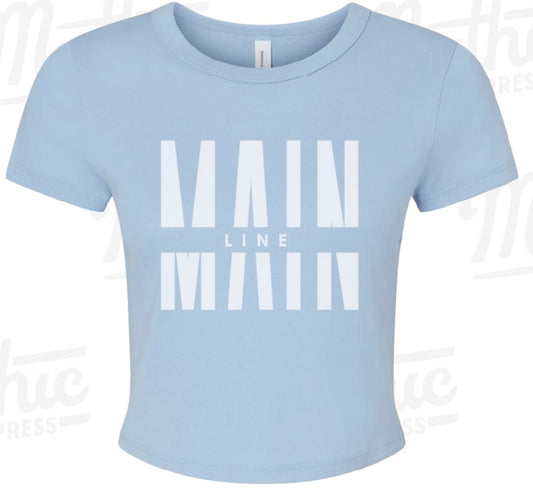 Crop T-Shirt/Baby Blue