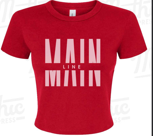 Crop T-Shirt/Red