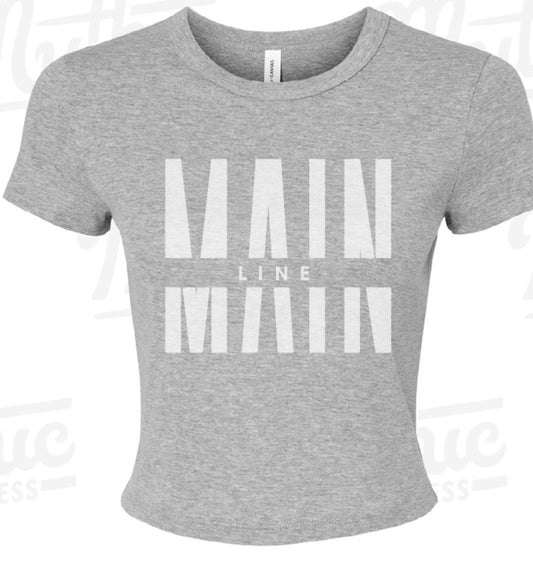 Crop T-Shirt/Gray