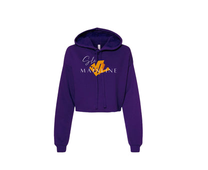 Crop hoodie/purple