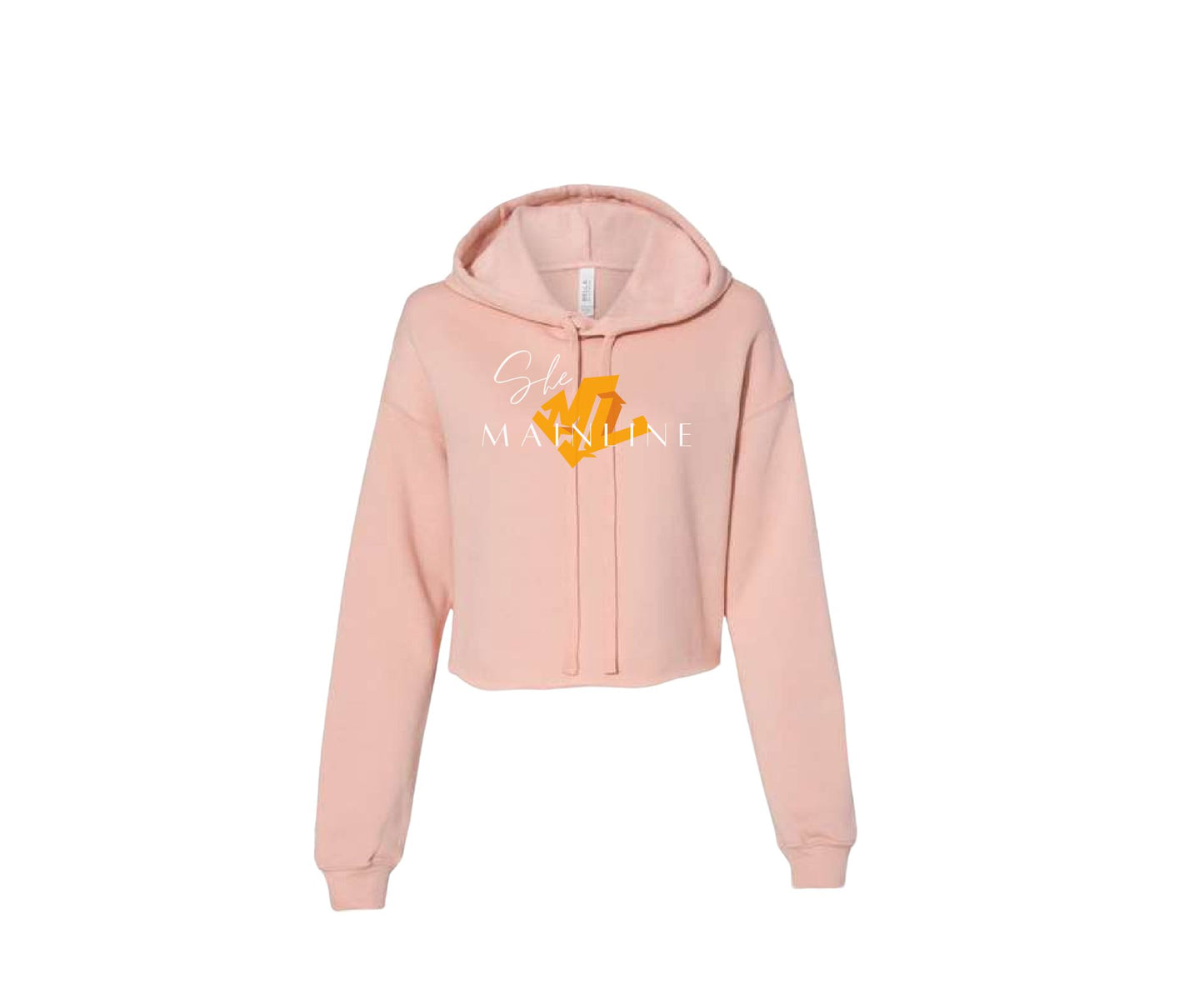 Crop hoodie/peach