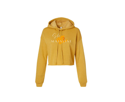 Crop hoodie/mustard